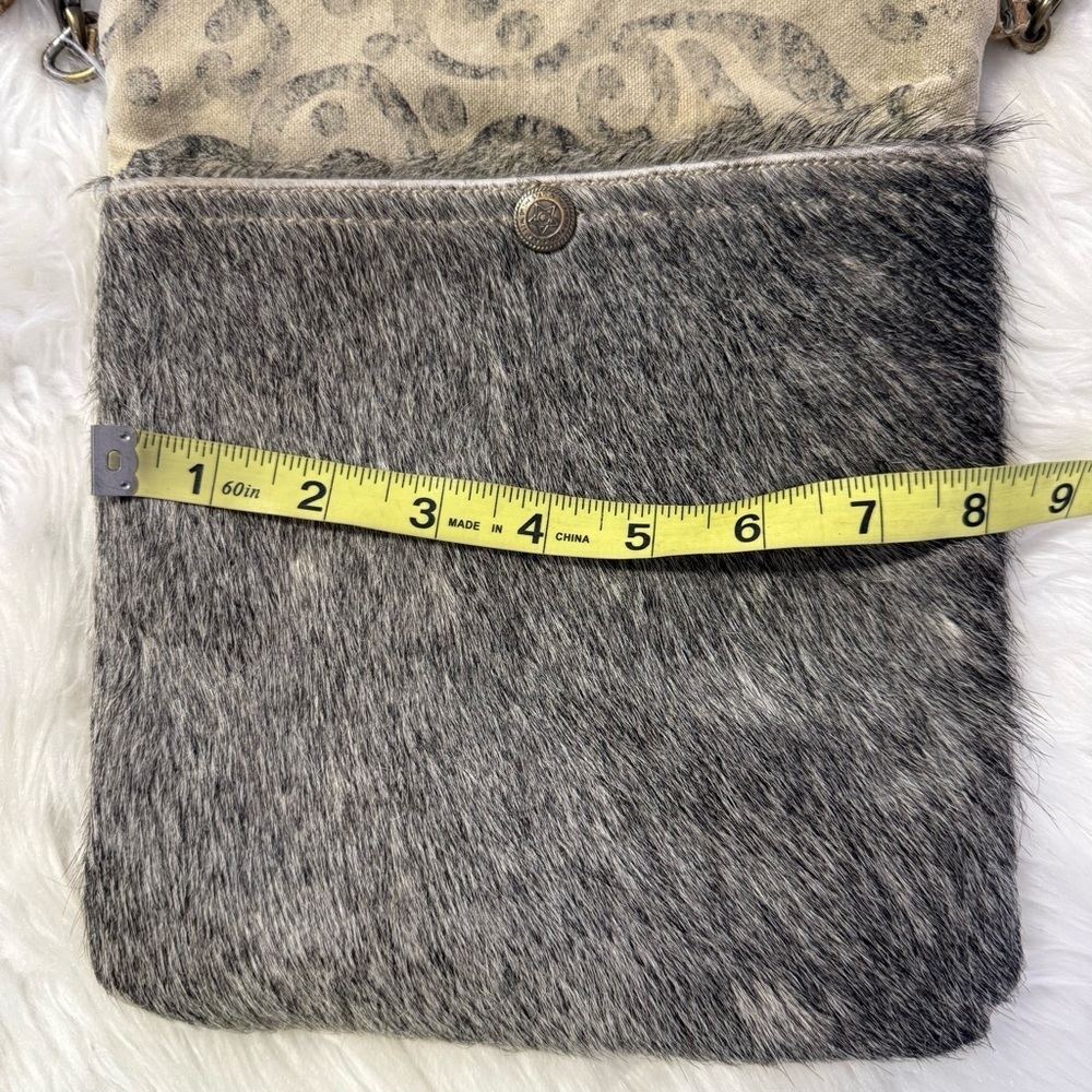 Myra Bag Hair-On Hide Crossbody Bag Western Boho Cowhide - Picture 5 of 9